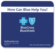 hard top mouse pad -blue cross blue shield